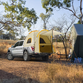 Qualencey compact carry bag with packed tent for easy transport
