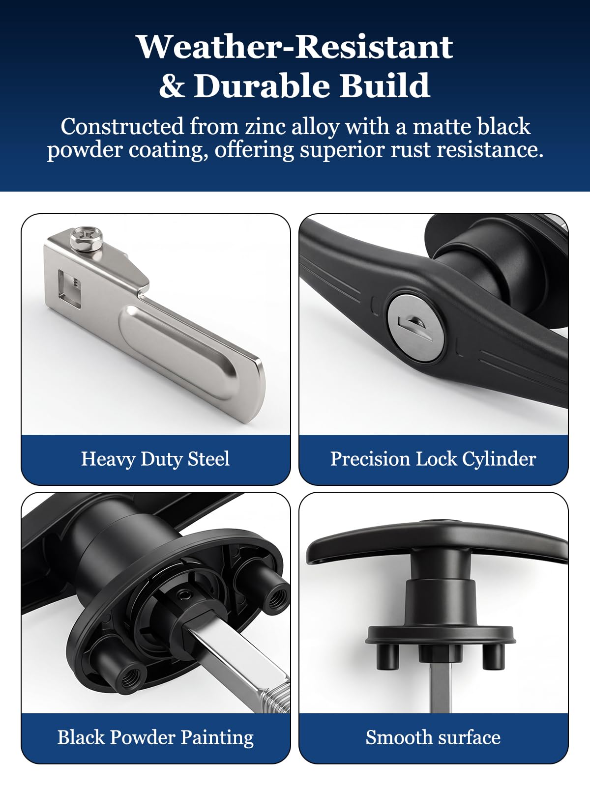 Quality Life four keys and mounting bolts laid out showing complete kit and ready installation