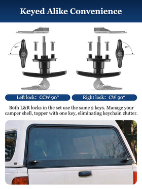 Quality Life locking cam detail with bolt attached showing correct cam fit and secure engagement