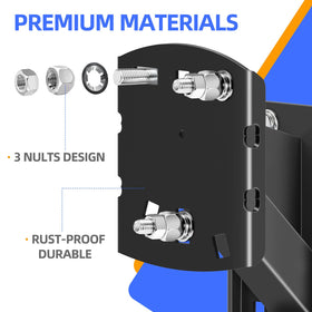 Qualward triple anti-loosen nut assembly preventing vibration-related loosening