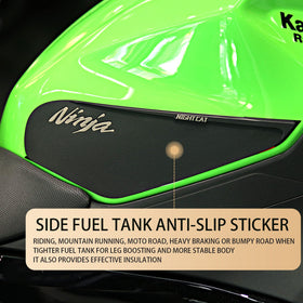 QUANT installed on Kawasaki Ninja 400 tank for paint protection