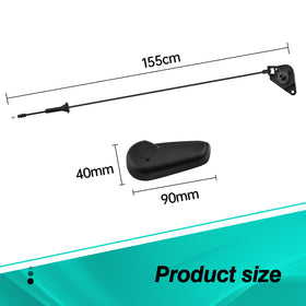 Quealzara size and scale next to ruler showing accurate length for fitment