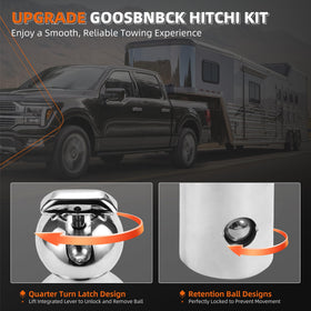 Queencar safety chain anchors displayed for secure secondary attachment