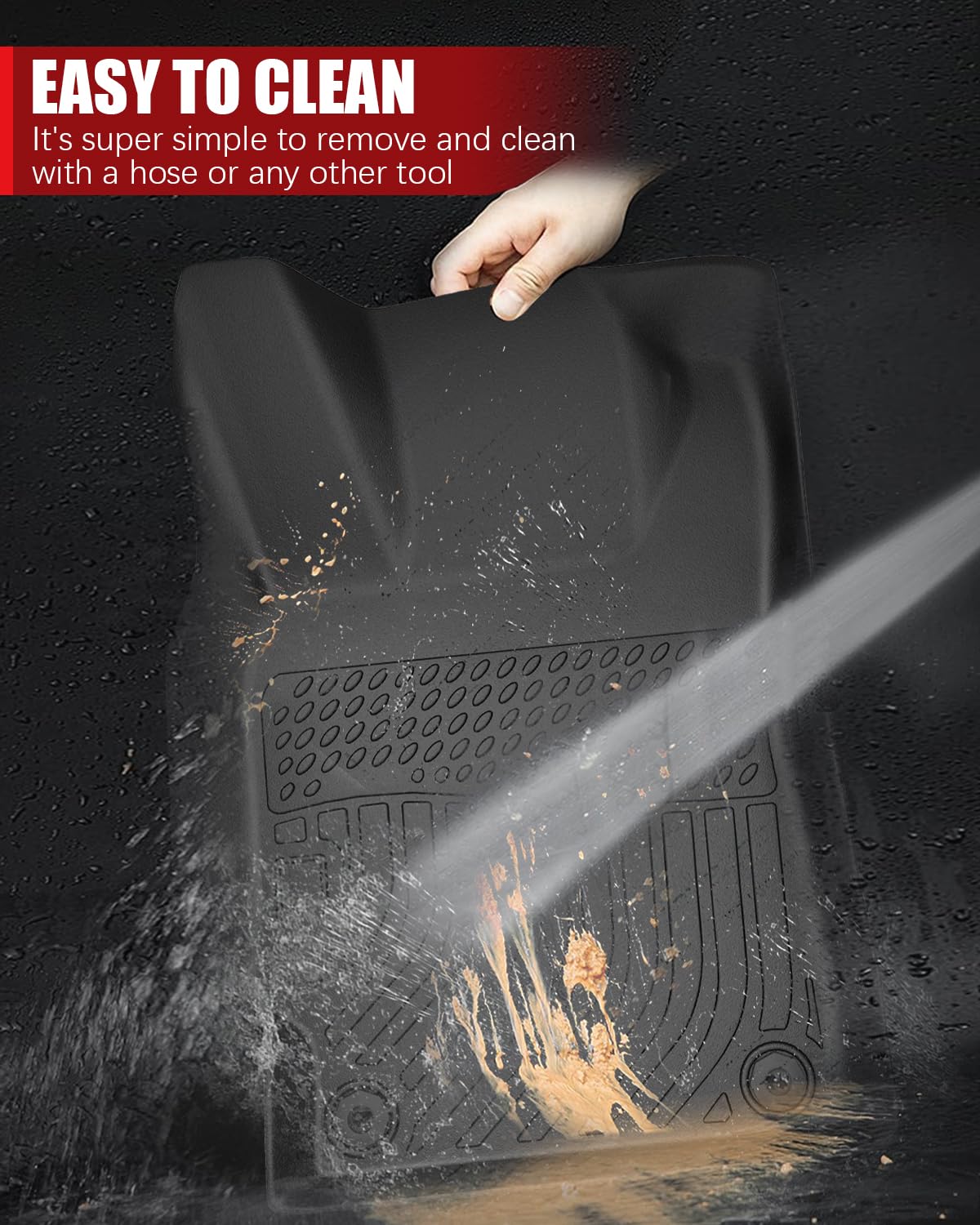 QUEYNOD retainer clip detail illustrating secure anti-slip installation
