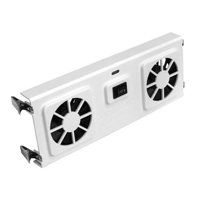 Quick Products fan front view showing compact design and airflow benefit