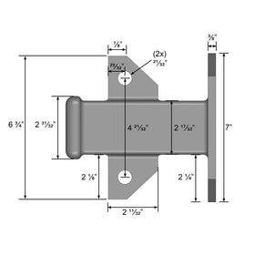 Quick Products flange hole detail showing four-hole mounting pattern benefits
