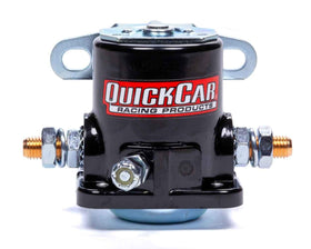 QuickCar 50-430 front view showing black finished heavy-duty solenoid for reliable starting