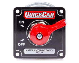 QuickCar Racing Products front panel view showing red handle and black panel, easy identification