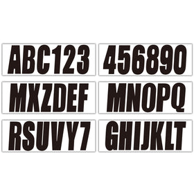 QUICKMARINE decal applied to boat hull demonstrating clear registration visibility
