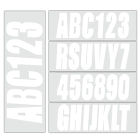 QUICKMARINE front packaging showing decal kit and contents, easy identification