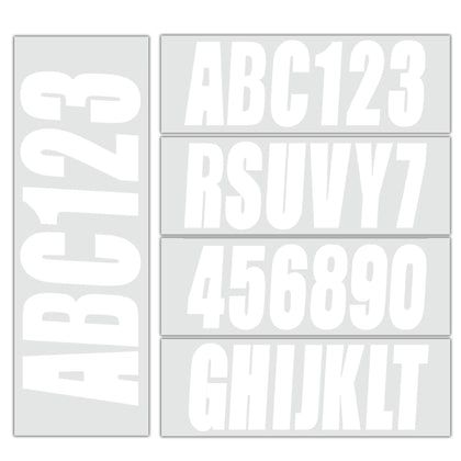 QUICKMARINE front packaging showing decal kit and contents, easy identification