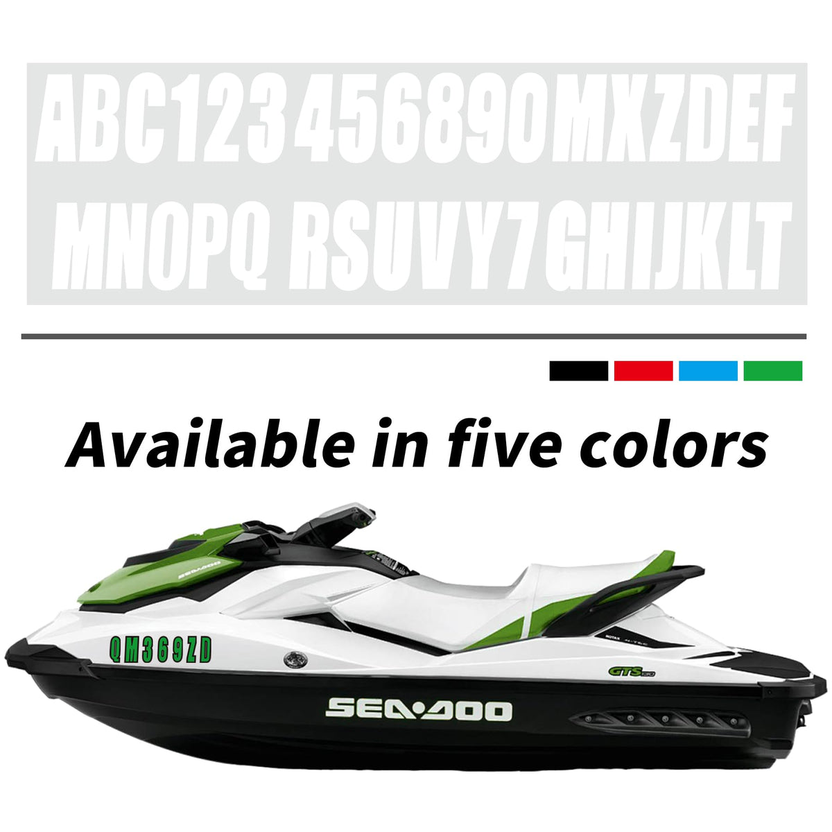 QUICKMARINE decals on mailbox and door, sharp address visibility