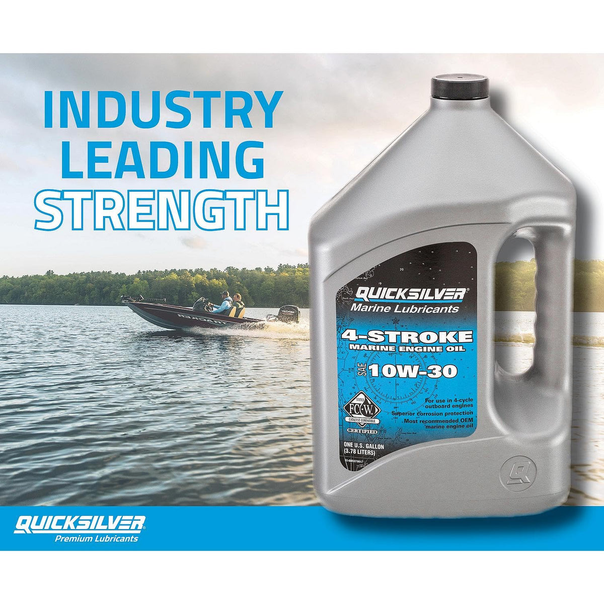 Quicksilver oil being poured highlighting smooth texture and stability