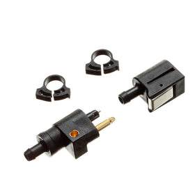 Quicksilver 804787Q front assembly showing connectors and clamps for secure fuel connections
