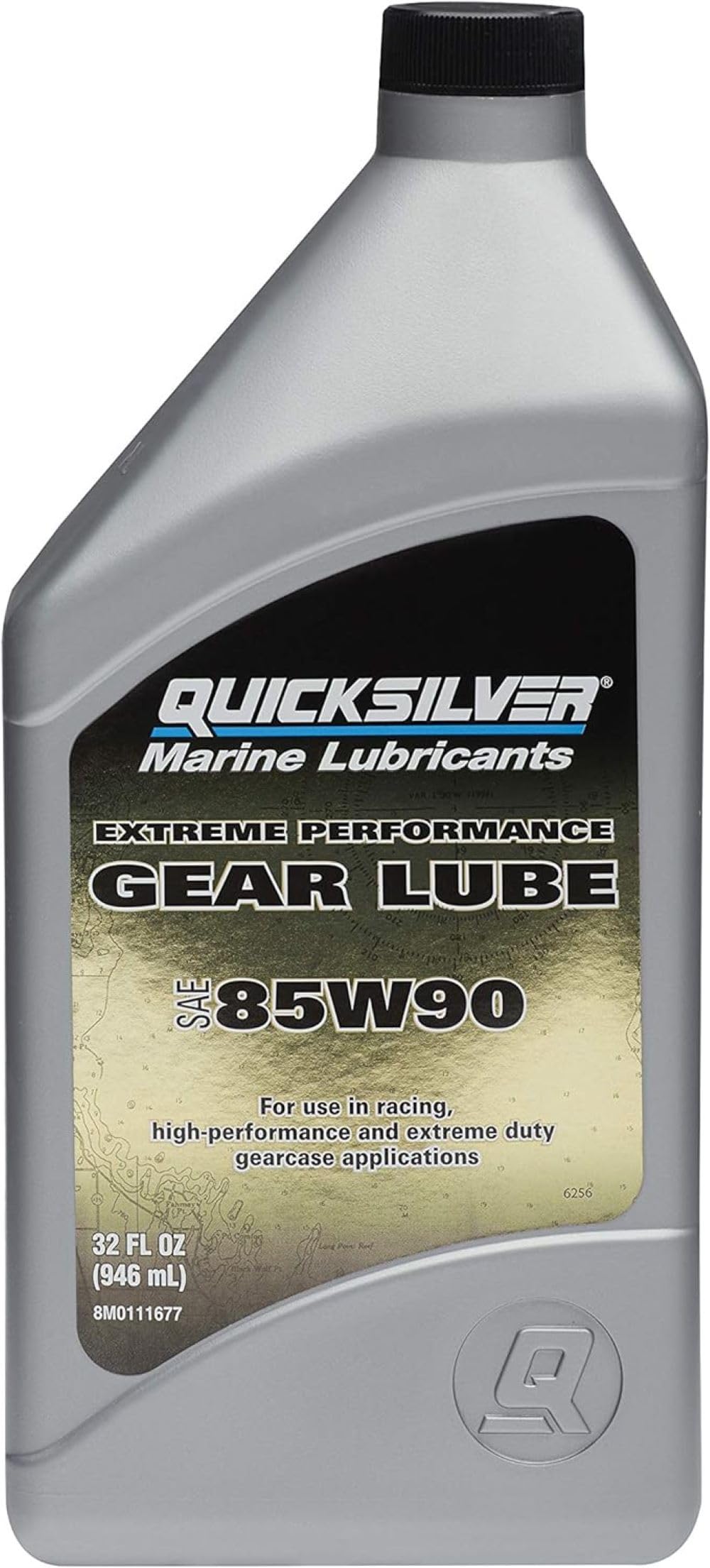 Quicksilver front bottle view showing product for reliable gear protection