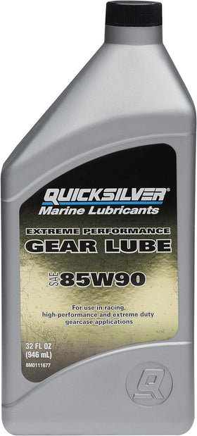 Quicksilver front bottle view showing product for reliable gear protection