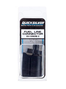Quicksilver hose clamp and double seal close-up showing leak prevention benefit
