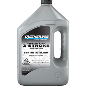 Quicksilver front gallon label showing product and clear identification benefit