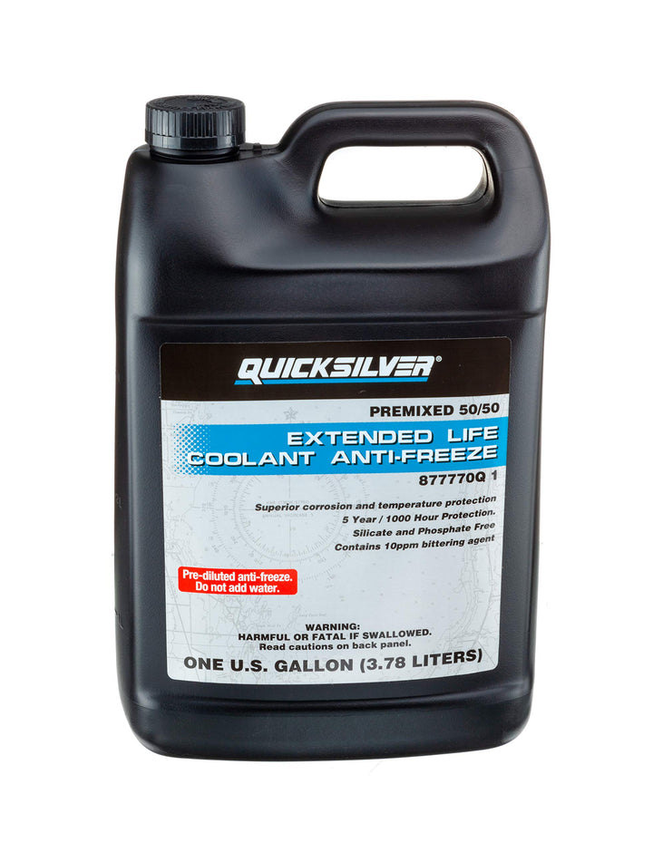 Quicksilver front label on 1 gallon bottle showing product name and ready-to-use benefit
