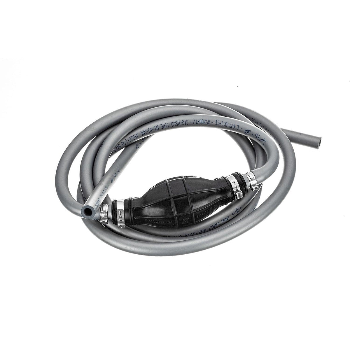 Quicksilver fuel line front packaging showing complete 9ft assembly and primer bulb benefit