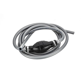 Quicksilver fuel line front packaging showing complete 9ft assembly and primer bulb benefit