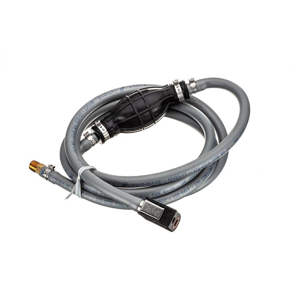 Quicksilver fuel line assembly front profile showing full kit and benefits