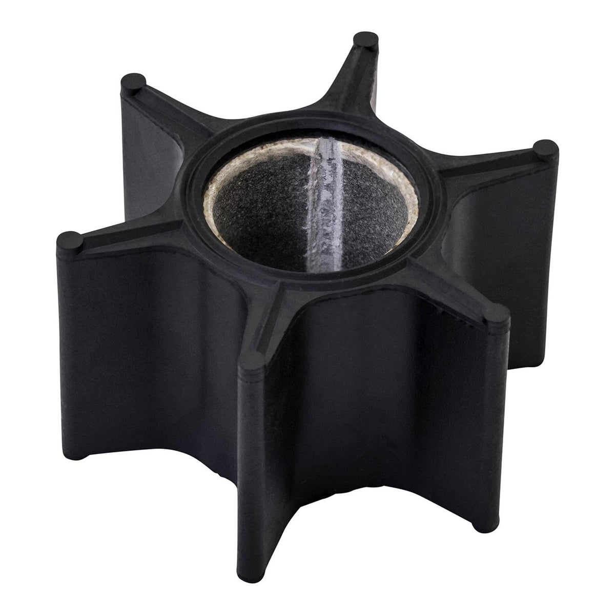Quicksilver impeller close-up highlighting vane shape and durable material to restore cooling flow