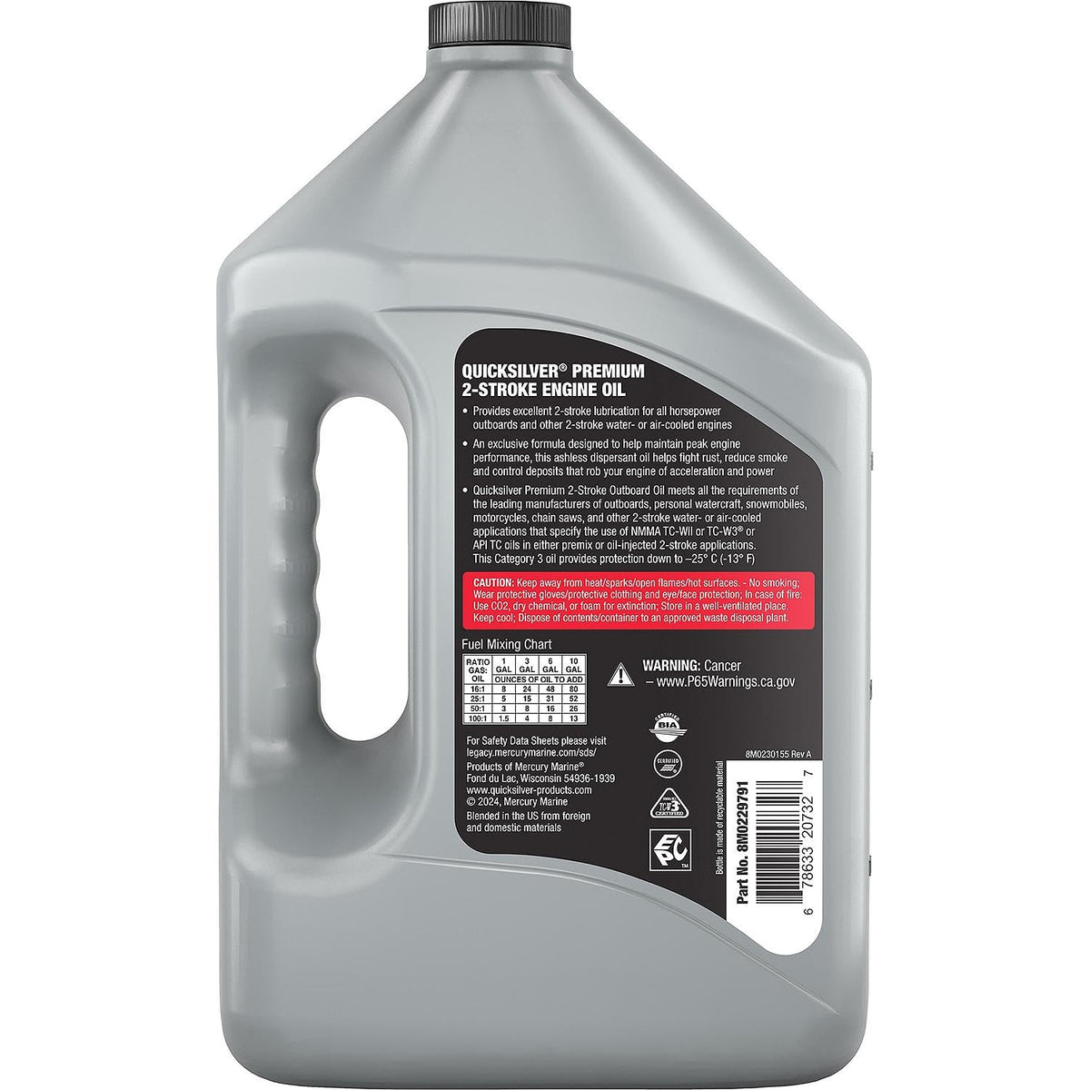 Quicksilver label closeup highlighting TC-W3 spec and OEM compatibility for confidence