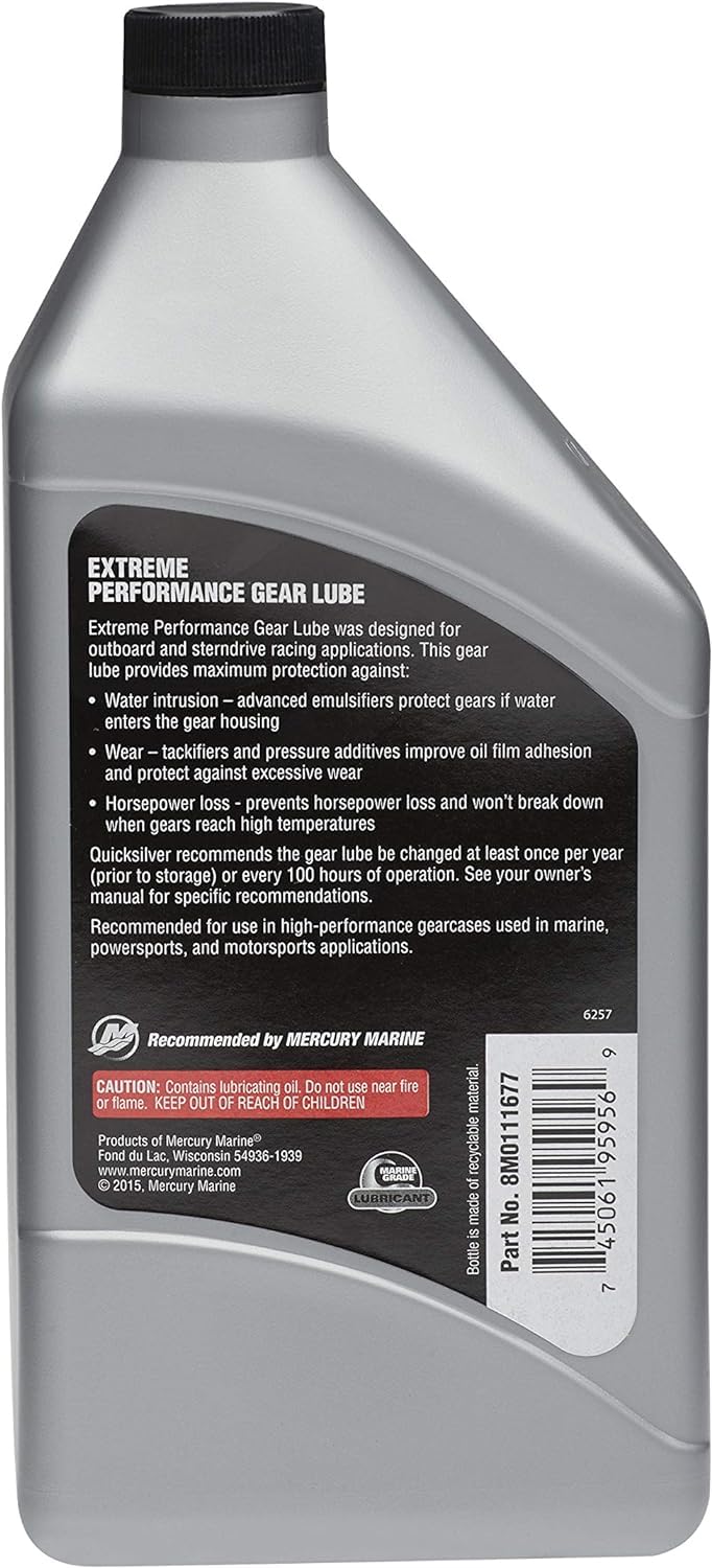 Quicksilver bottle on a racing boat deck implying high‑speed protection