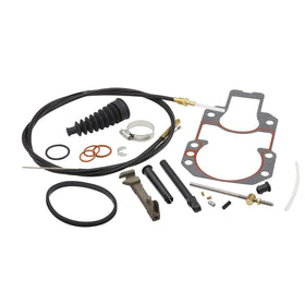 Quicksilver lower shift cable front view showing full-length durable cable and fitment benefit