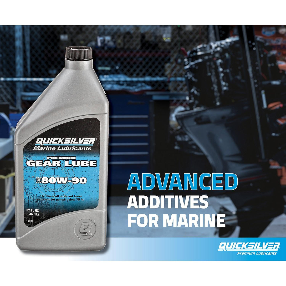 Quicksilver gear lube being poured into a lower unit to protect gears from wear