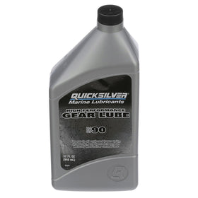Quicksilver hand pump thread close-up showing 3/8-16 fit for clean oil changes