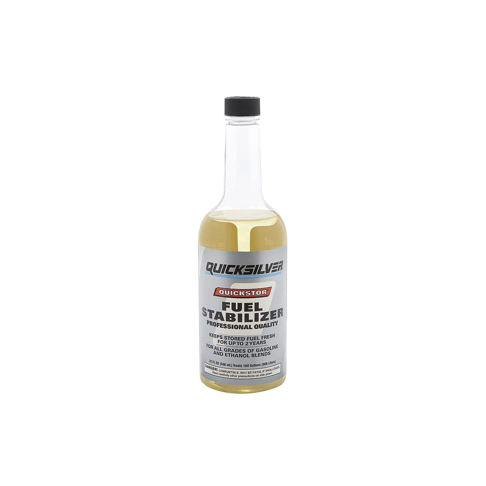 quicksilver front label on 32 oz bottle showing product name and benefits