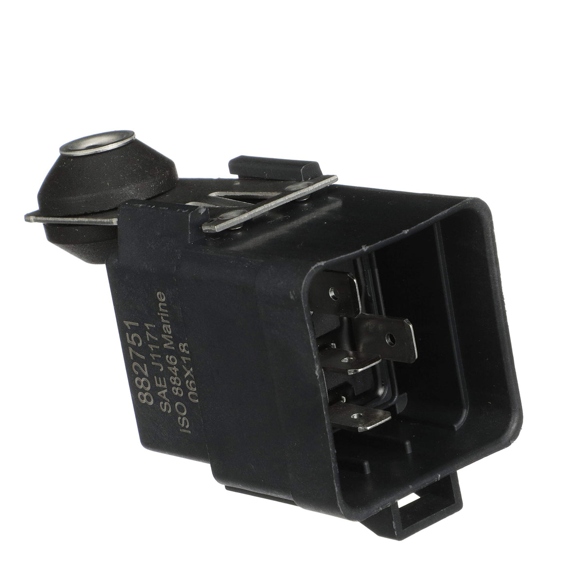 Quicksilver relay terminal detail highlighting correct connections and reliable performance