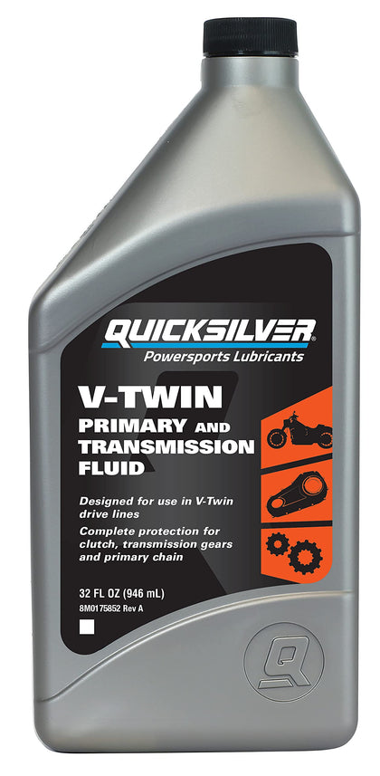 Quicksilver front bottle showing label and ease of pour for clean service