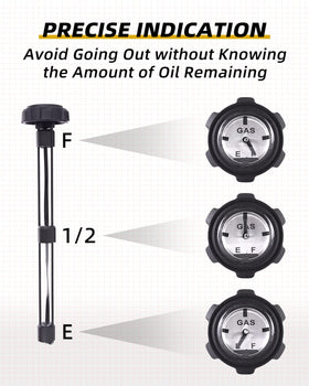QUICKWOLF gauge close-up revealing float indicator for accurate readings