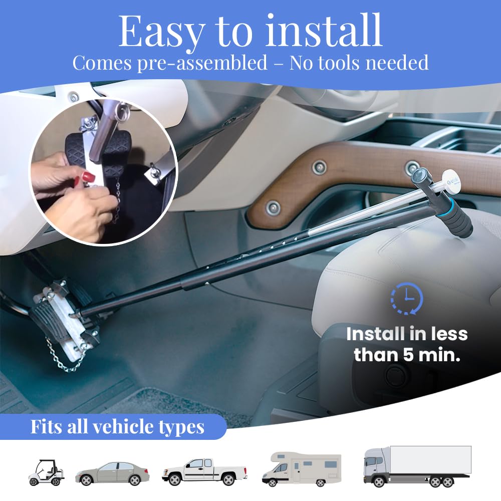 QuicStick clamp installation detail demonstrating tool-assisted secure mount
