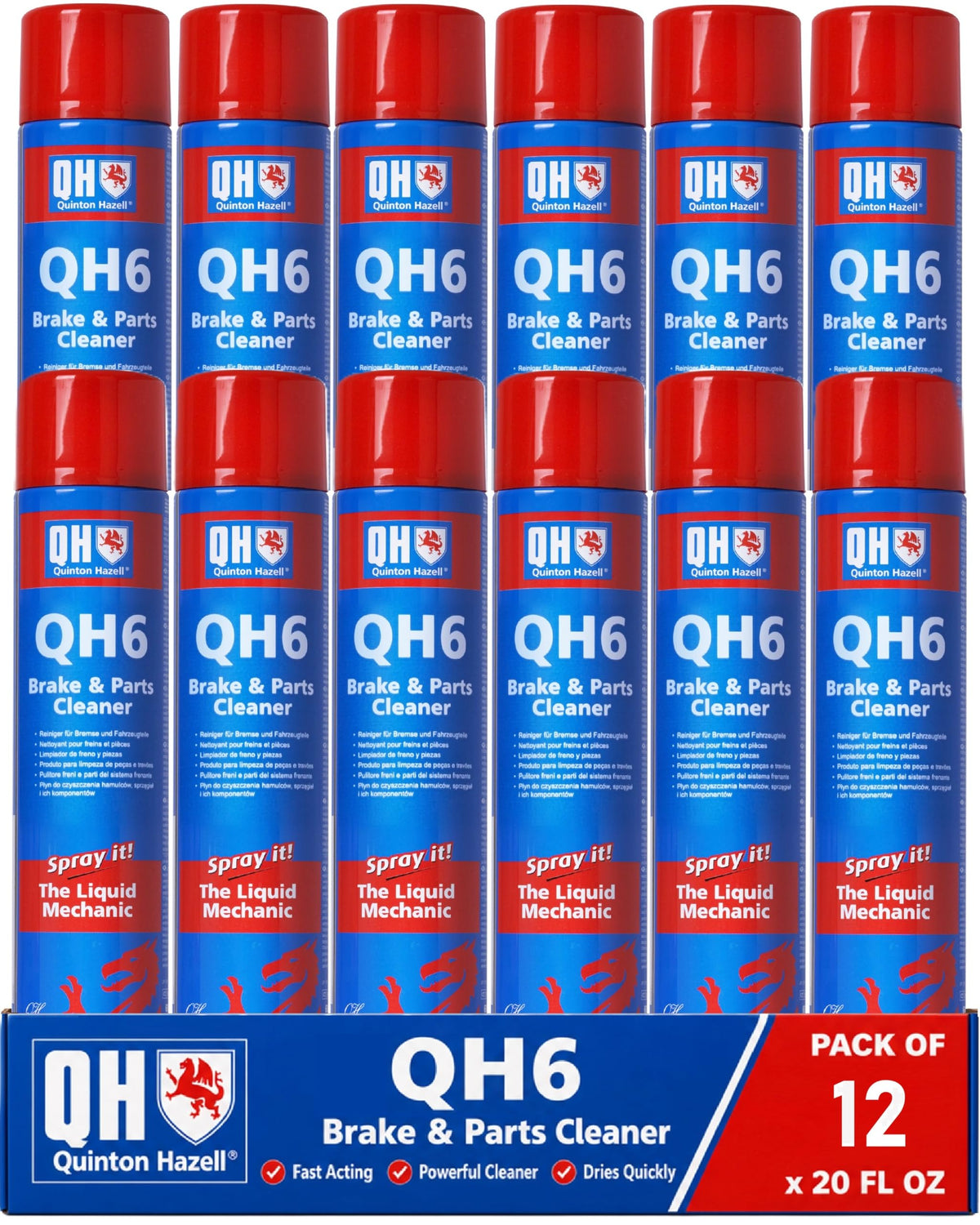 Quinton Hazell front packaging shows brand and product for workshop convenience