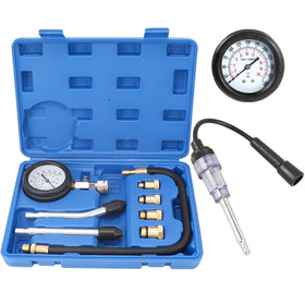 QUNNIE front view of gauge and rubber case showing kit portability and protection