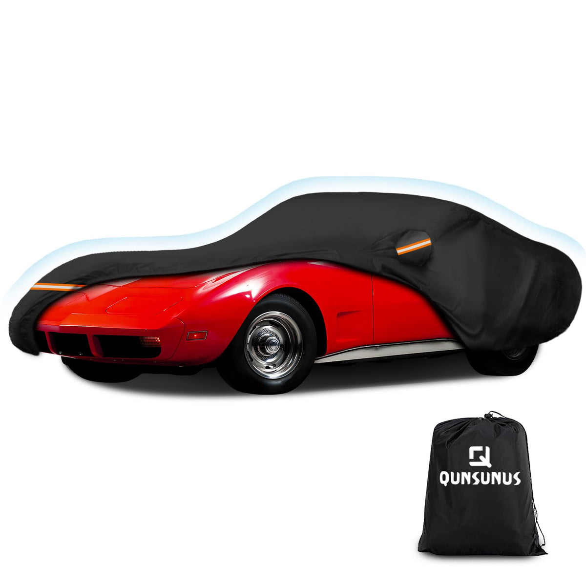 QUNSUNUS front profile on C3 Corvette showing full exterior protection