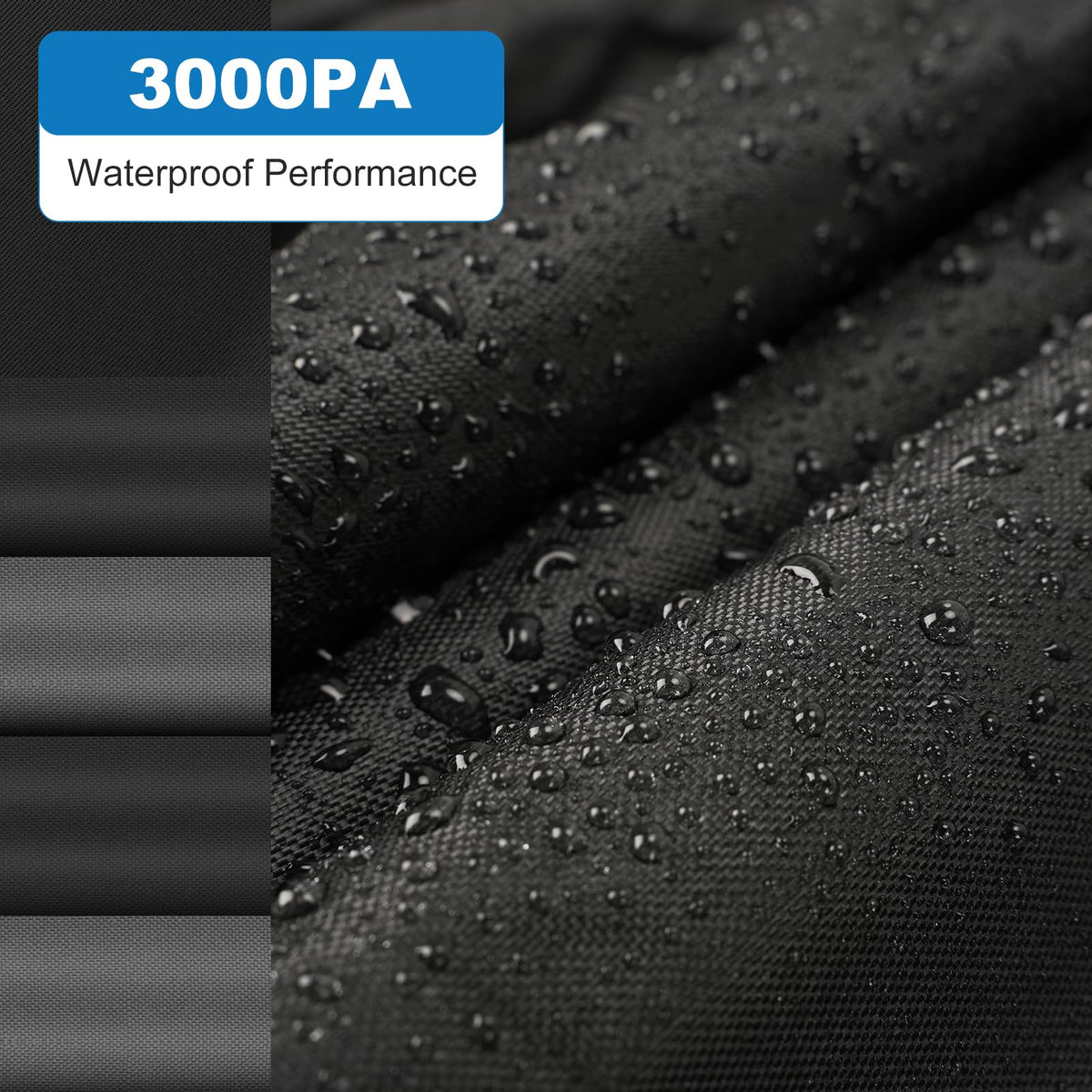 QUNSUNUS full outdoor installation showing windproof fit confidence