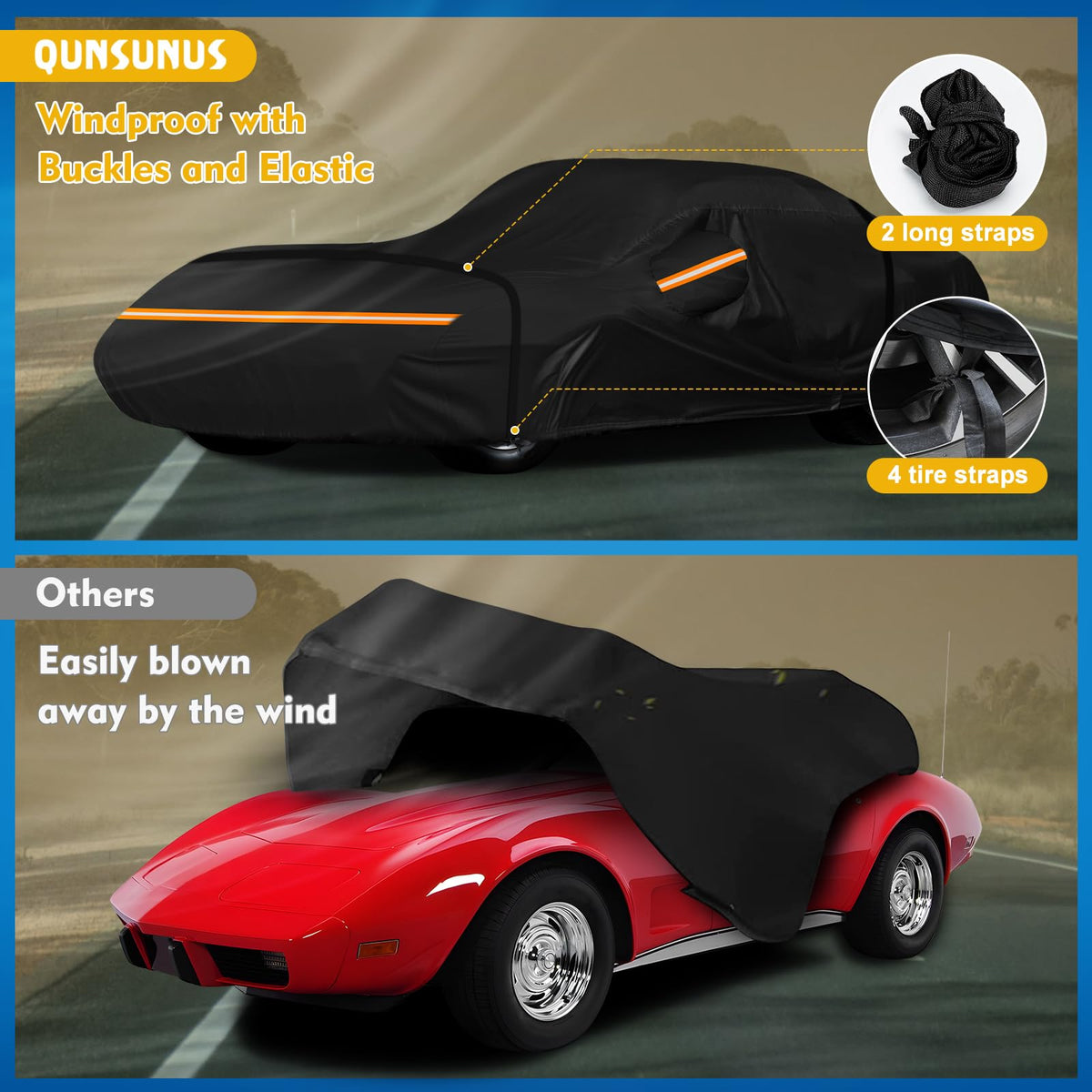 QUNSUNUS reflective strips improving night visibility and safety