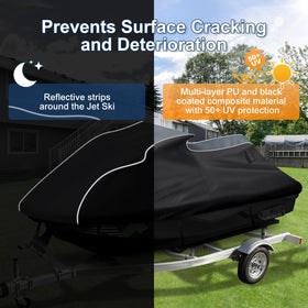 QUNSUNUS cover on trailer showing scale and tailored model fit benefit