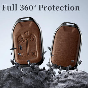 Qunzes keychain attached to cover providing secure carry convenience