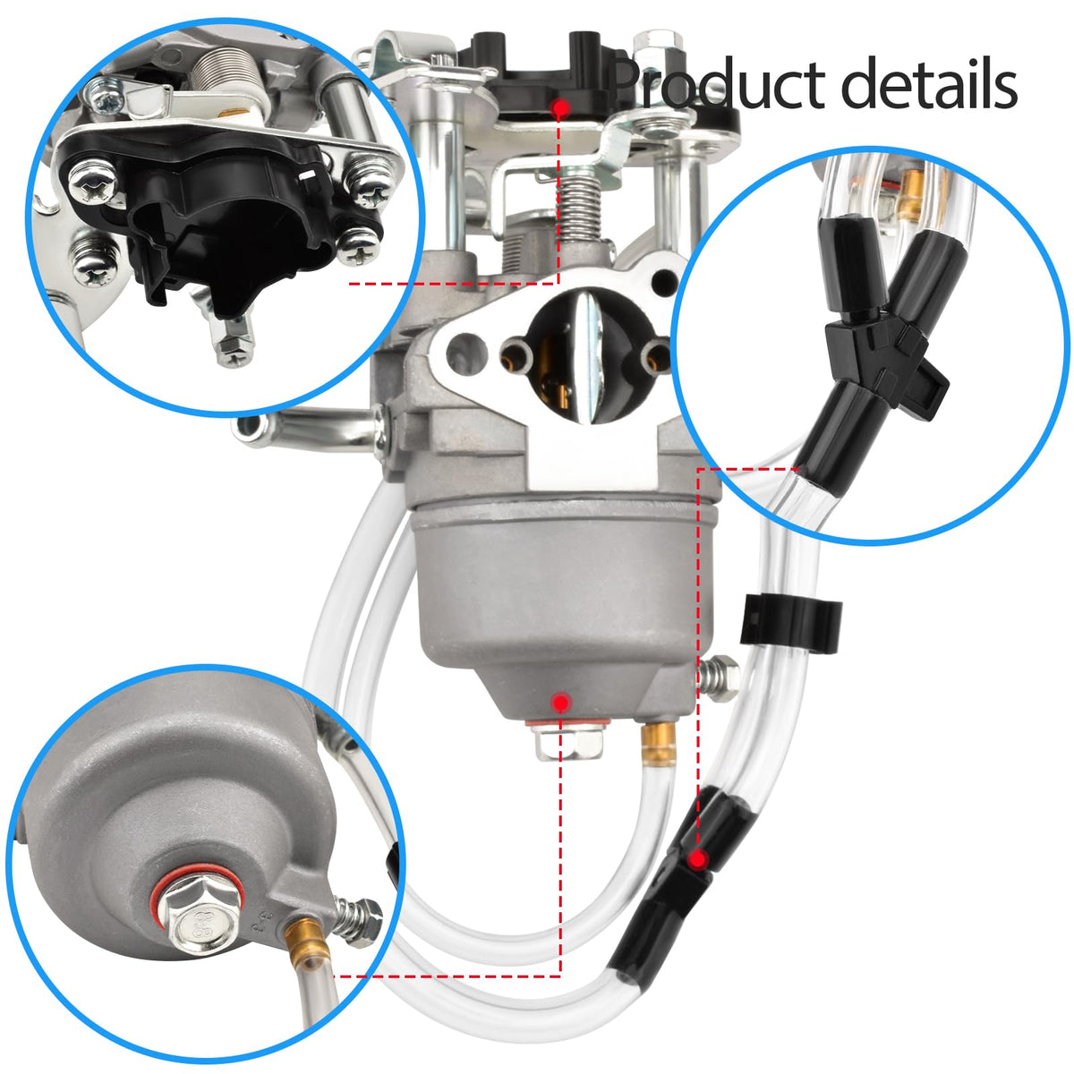 Quorlentia carburetor installed in Predator 2000W generator improving startup consistency