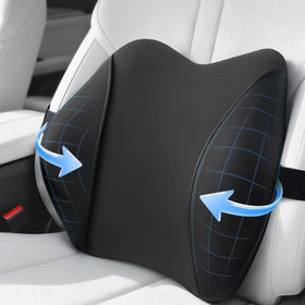 QUTOOL front view lumbar pillow showing shape and compact size for comfort