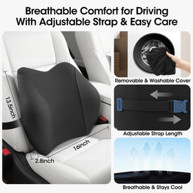 QUTOOL in a road-trip car interior showing comfort for long journeys