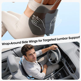 QUTOOL side view showing wrap-around wings offering even lower-back support