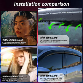 Quxunzzz visor next to ruler showing exact length and fitment benefit