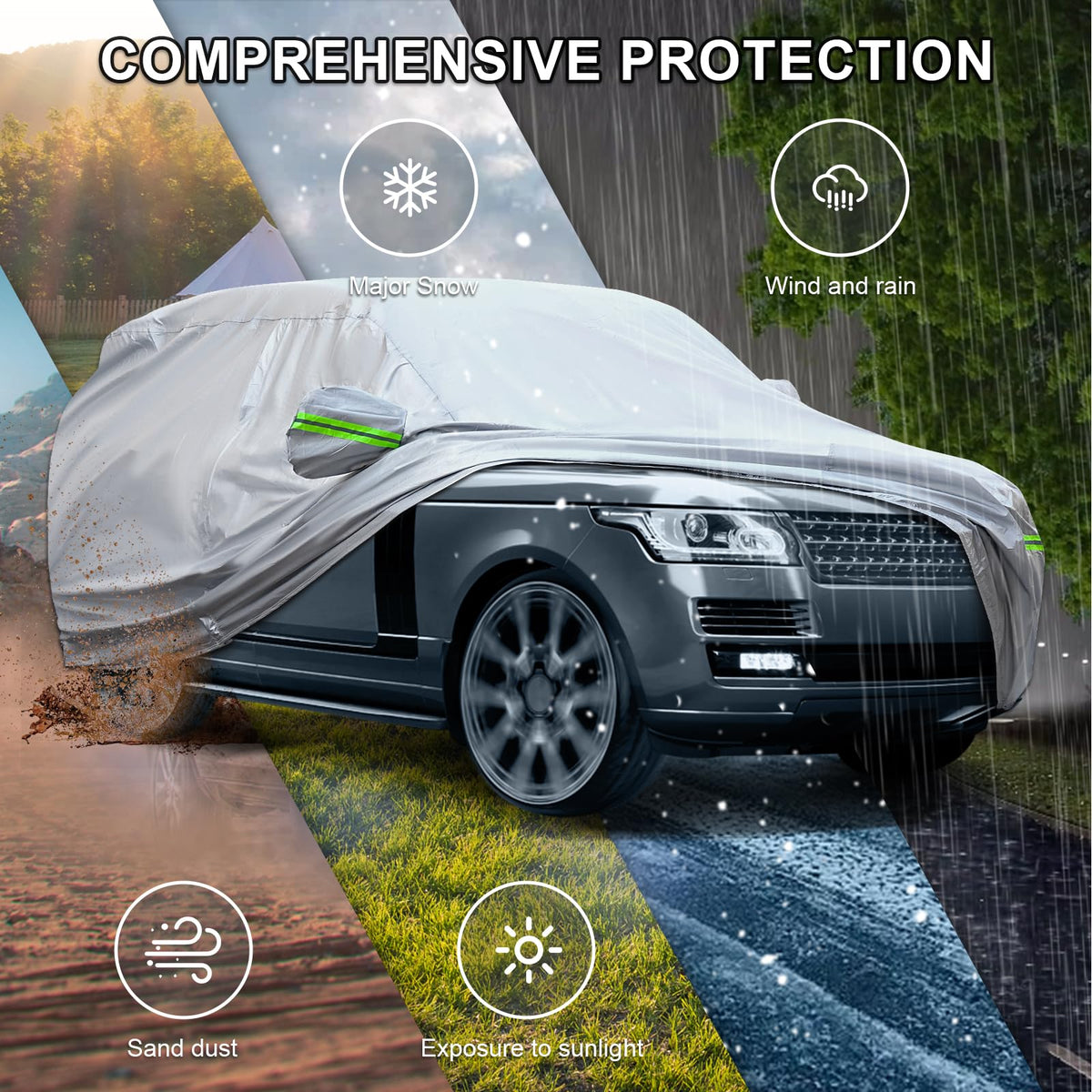 QUYDDC soft inner lining closeup, gentle padding protects paint from scratches